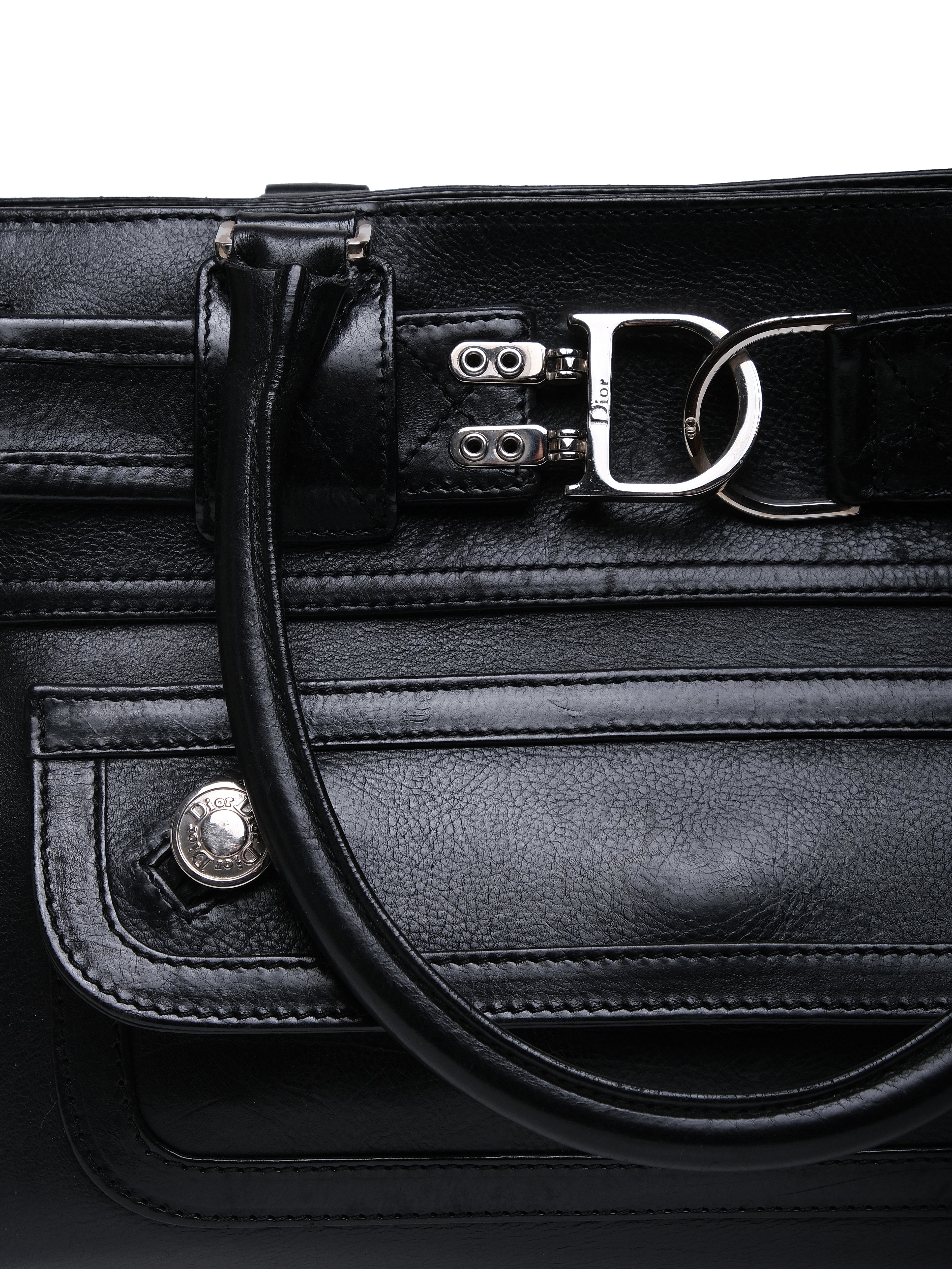 CHRISTIAN DIOR TOP HANDLE FLIGHT BAG