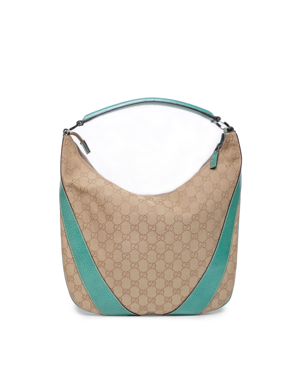 GUCCI BRAUNE GG CANVAS HOBO BAG