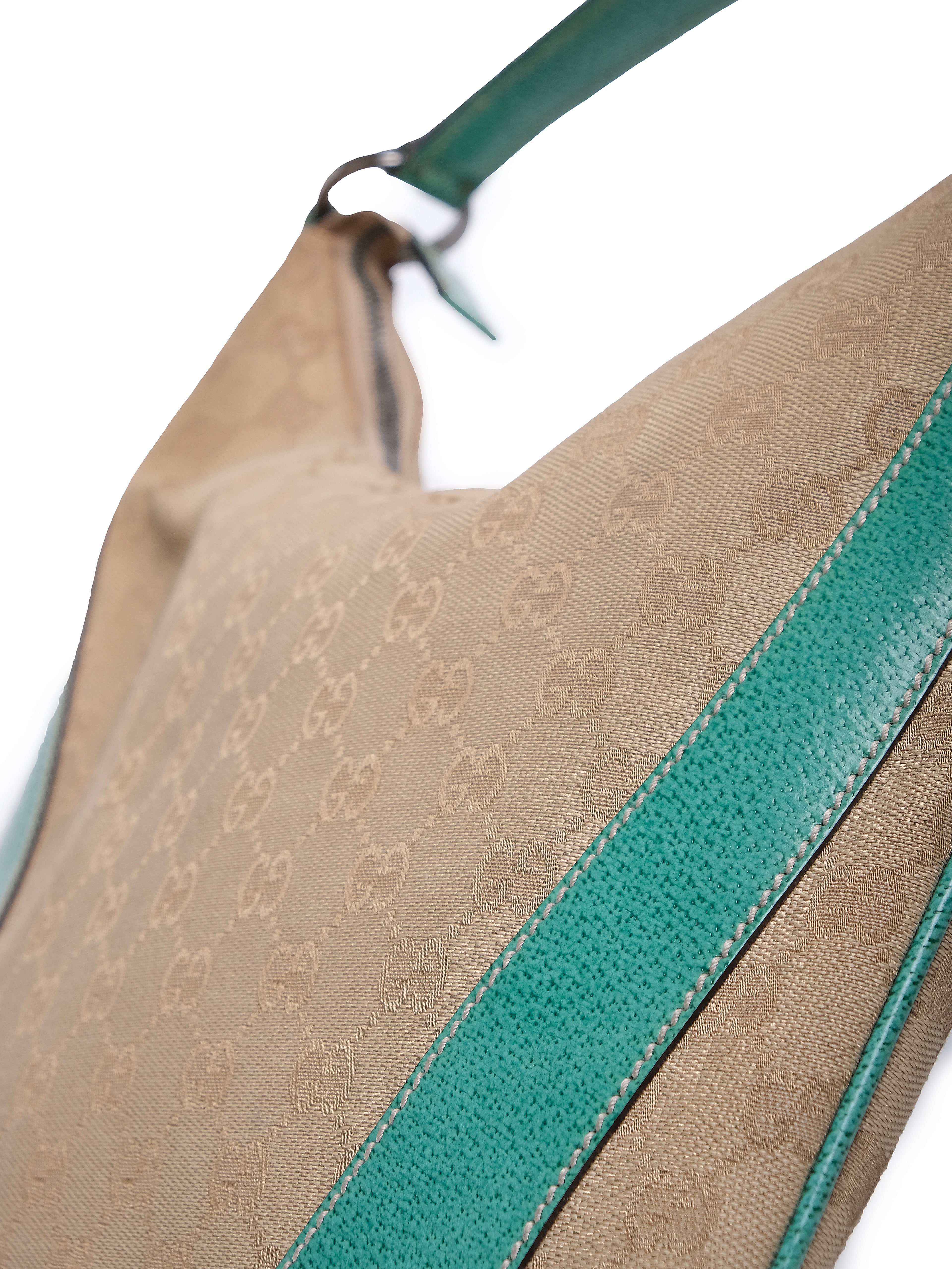 GUCCI BRAUNE GG CANVAS HOBO BAG