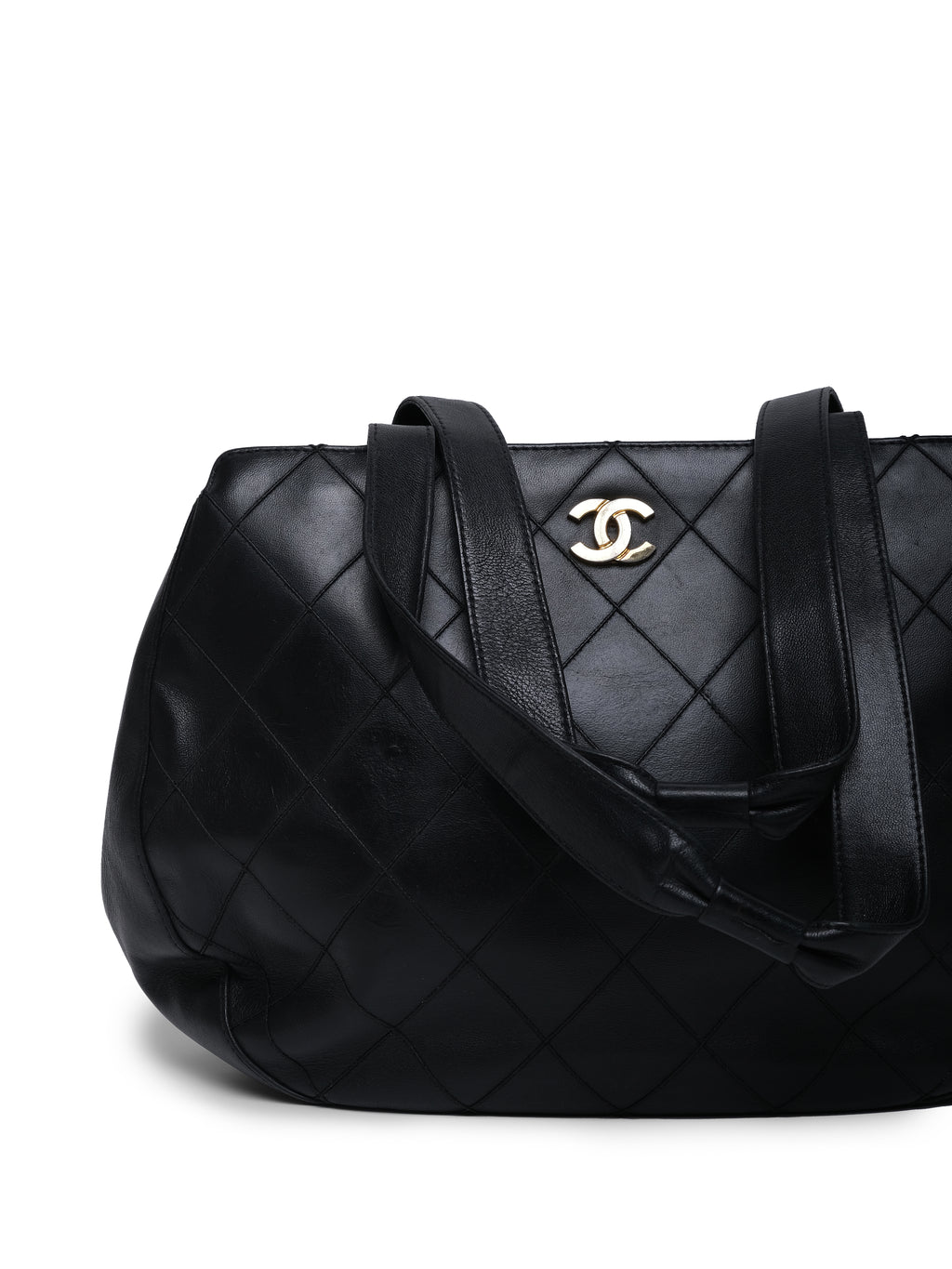 CHANEL 1997 MATELASSÉ QUILTED LAMBSKIN LEATHER BAG