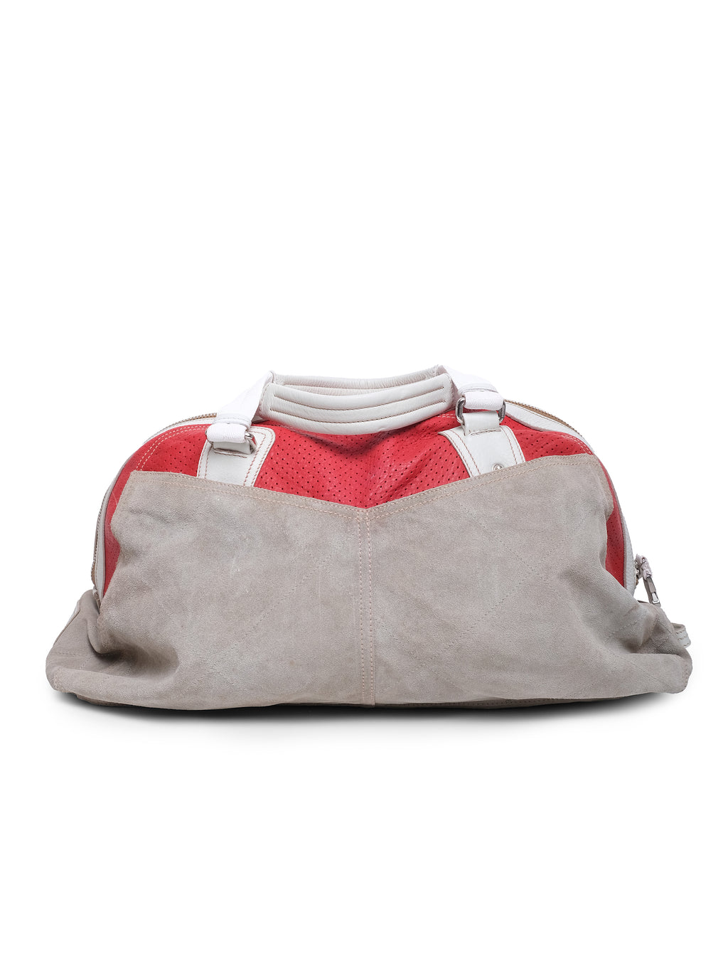 PRADA SUEDE LEATHER TRAVEL BAG