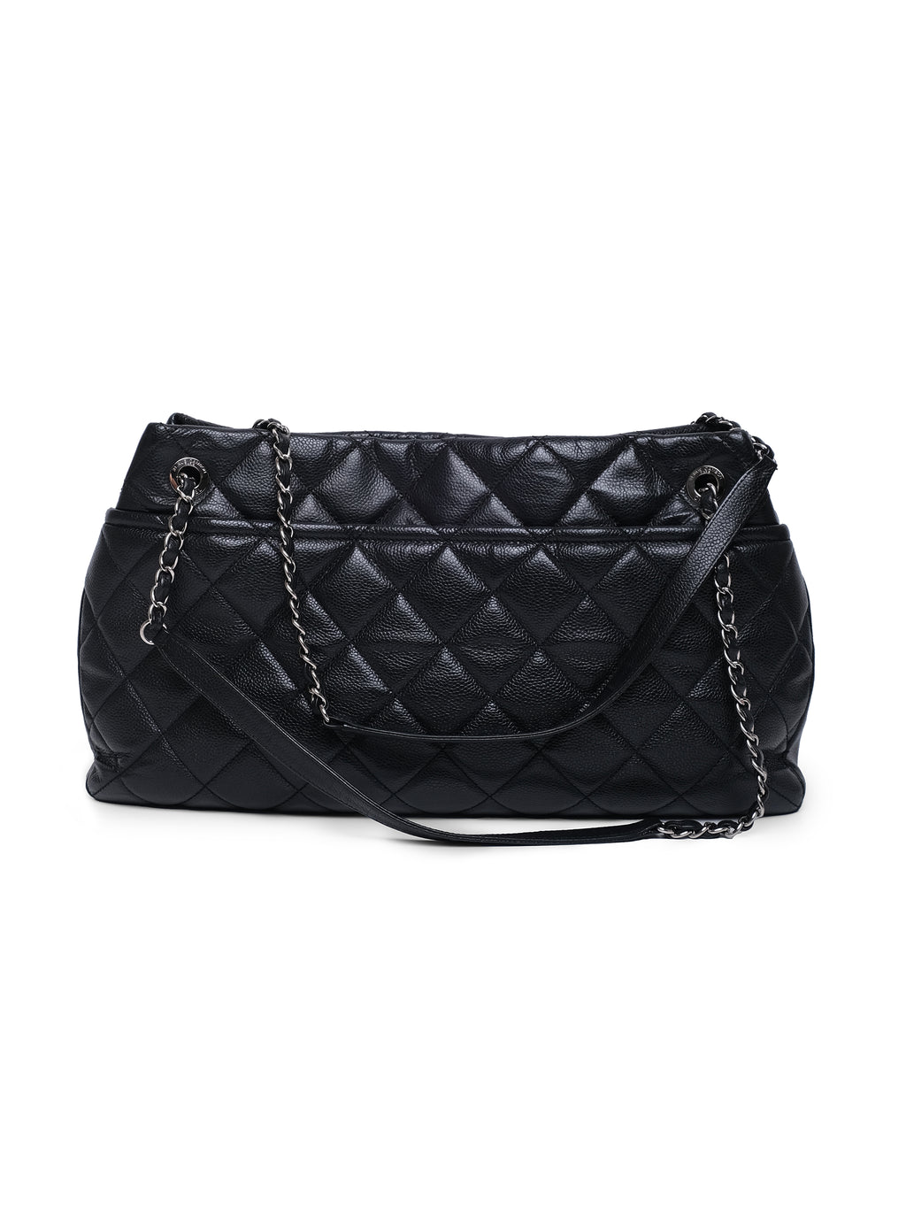 CHANEL QUILTED CAVIAR LEATHER TIMELESS CC SHOPPING BAG