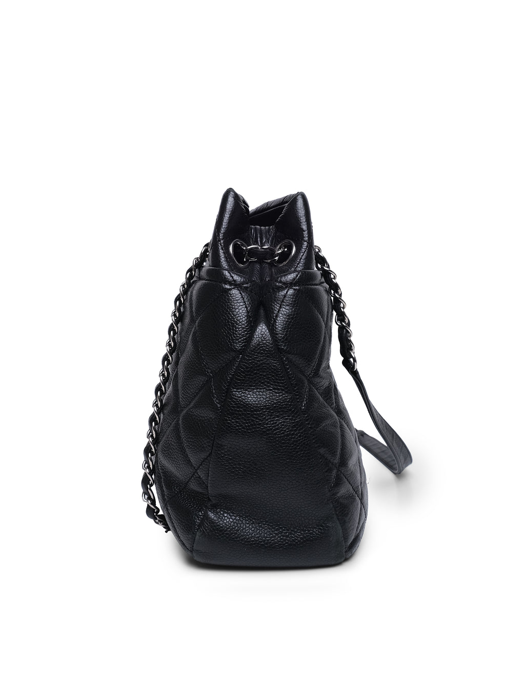 CHANEL QUILTED CAVIAR LEATHER TIMELESS CC SHOPPING BAG