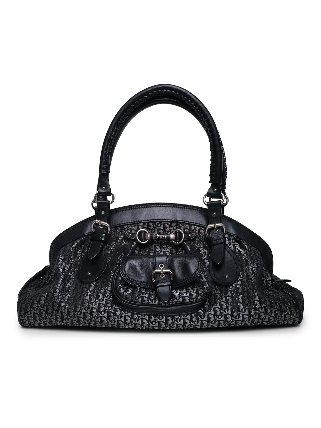 CHRISTIAN DIOR DIORISSIMO DETECTIVE FRAME SATCHEL BAG