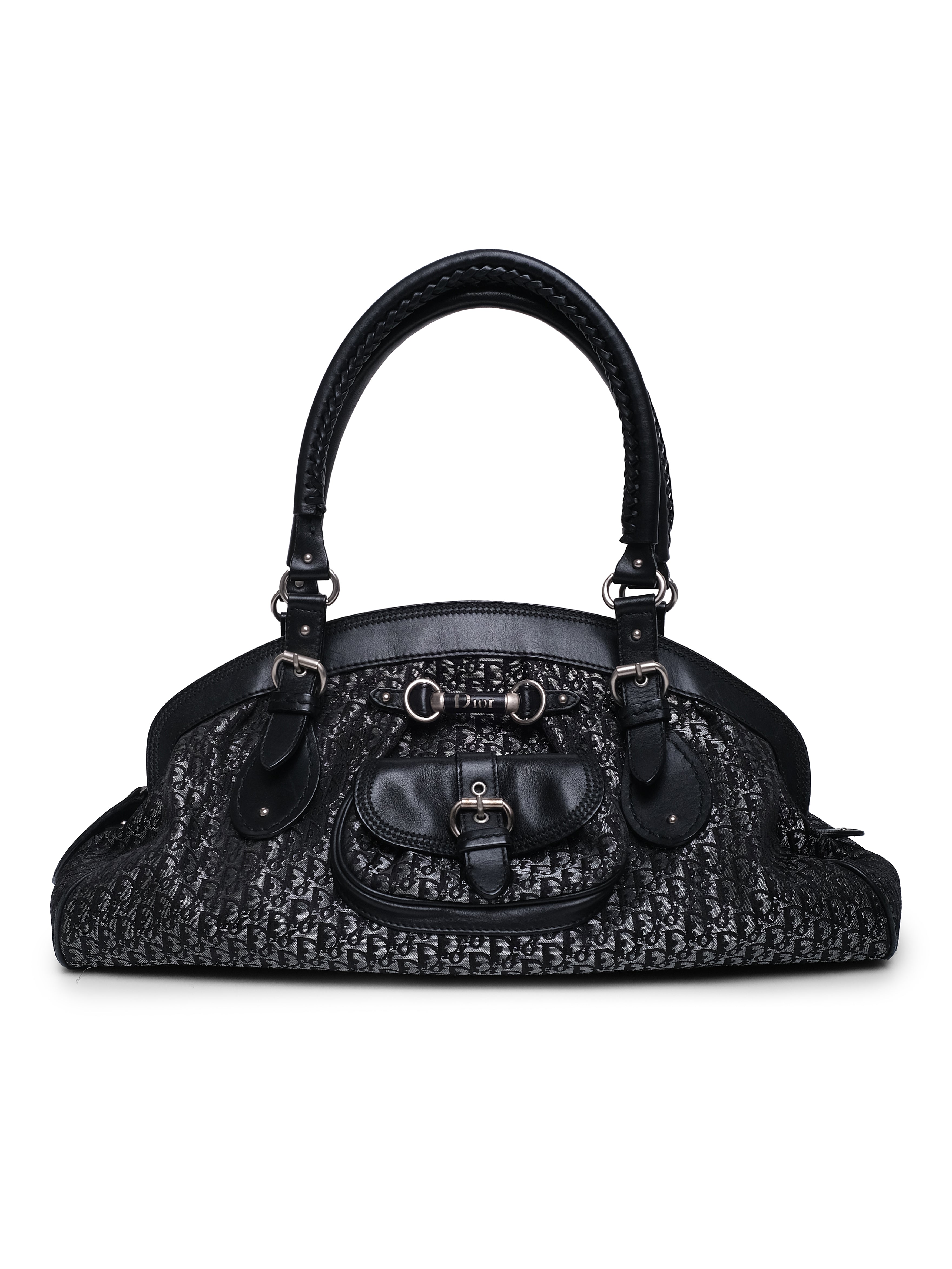 CHRISTIAN DIOR DIORISSIMO DETECTIVE FRAME SATCHEL BAG