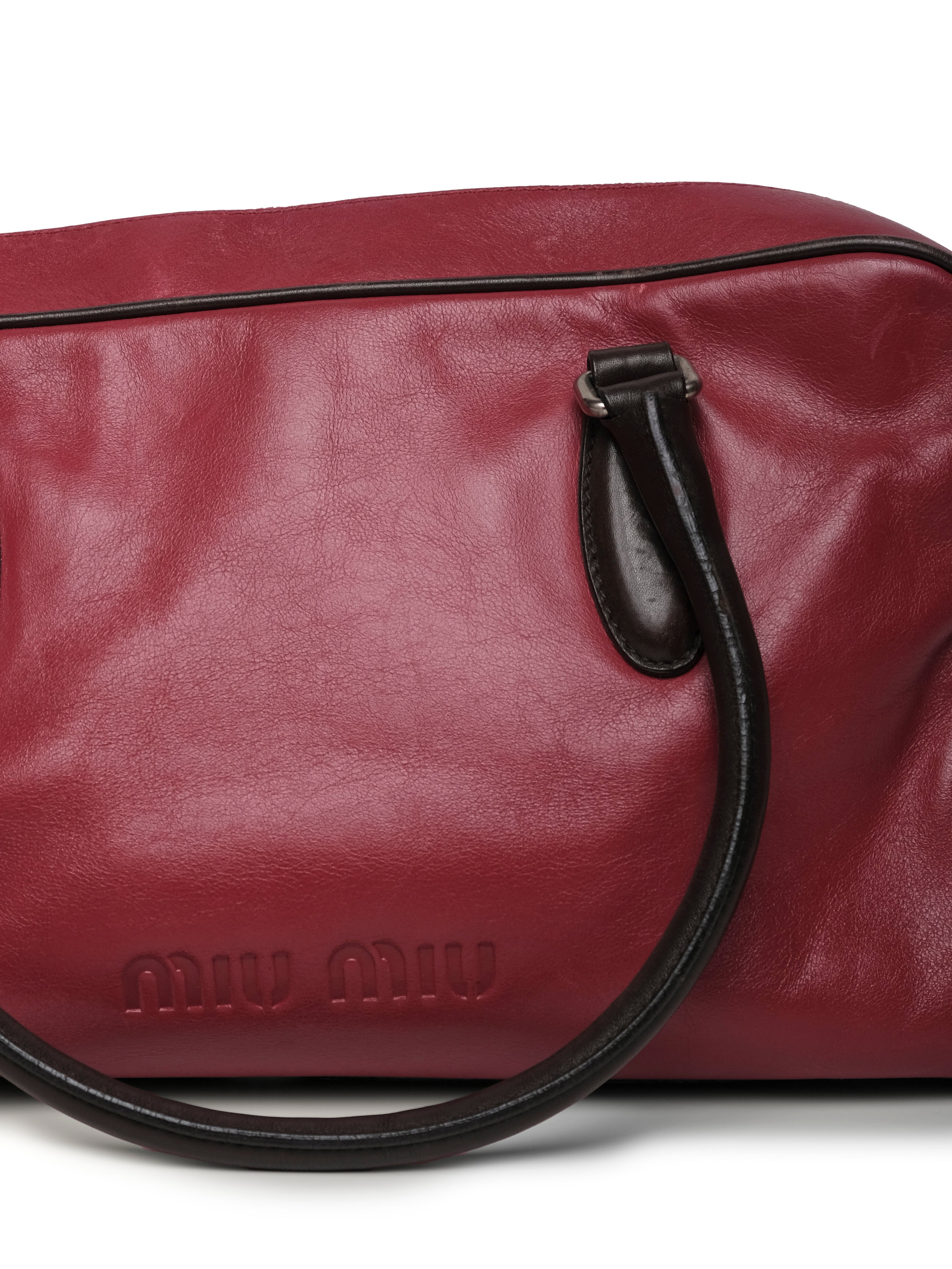 MIU MIU VITELLO BOWLING BAG