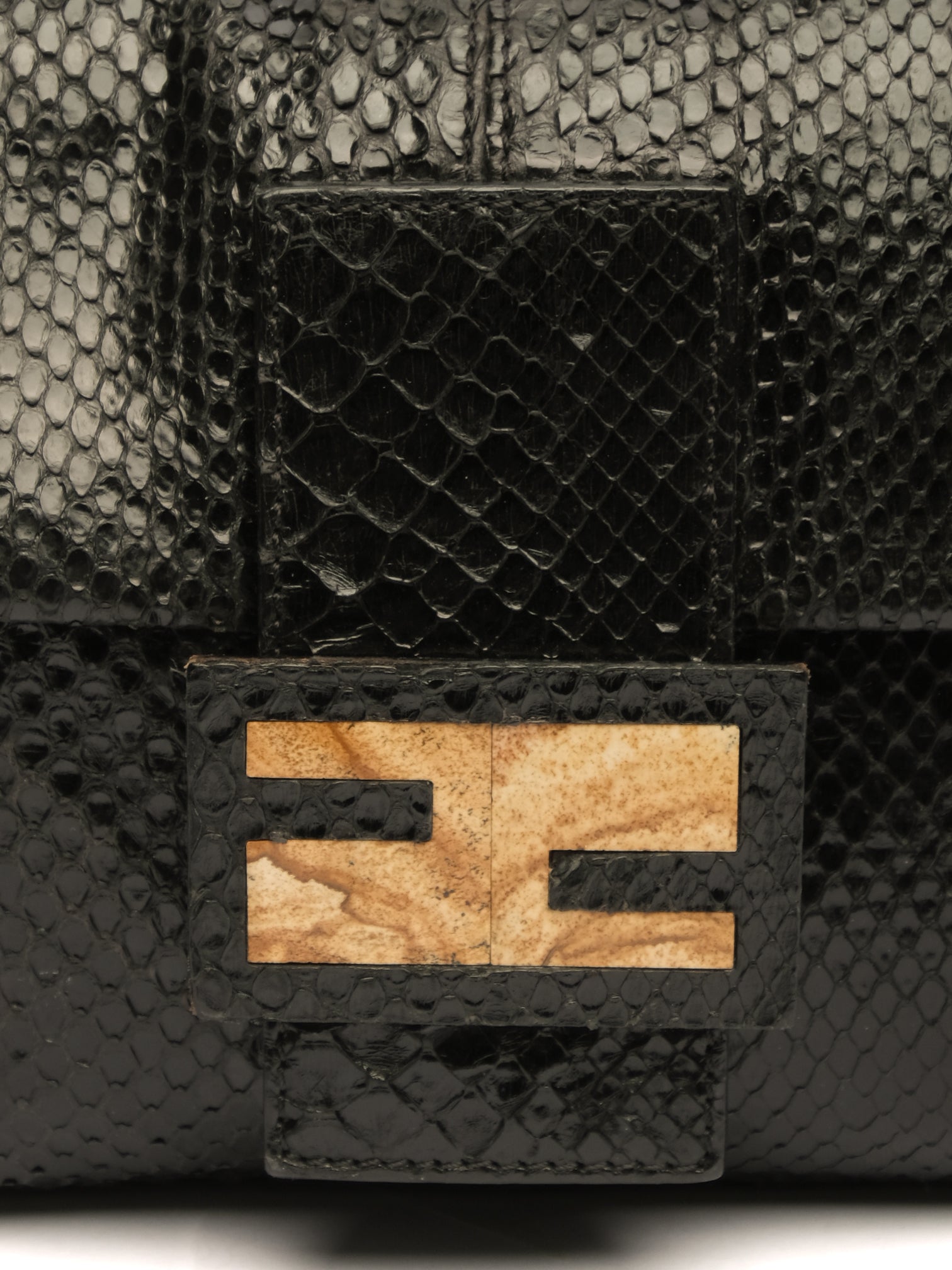 FENDI PYTHON BAGUETTE BAG