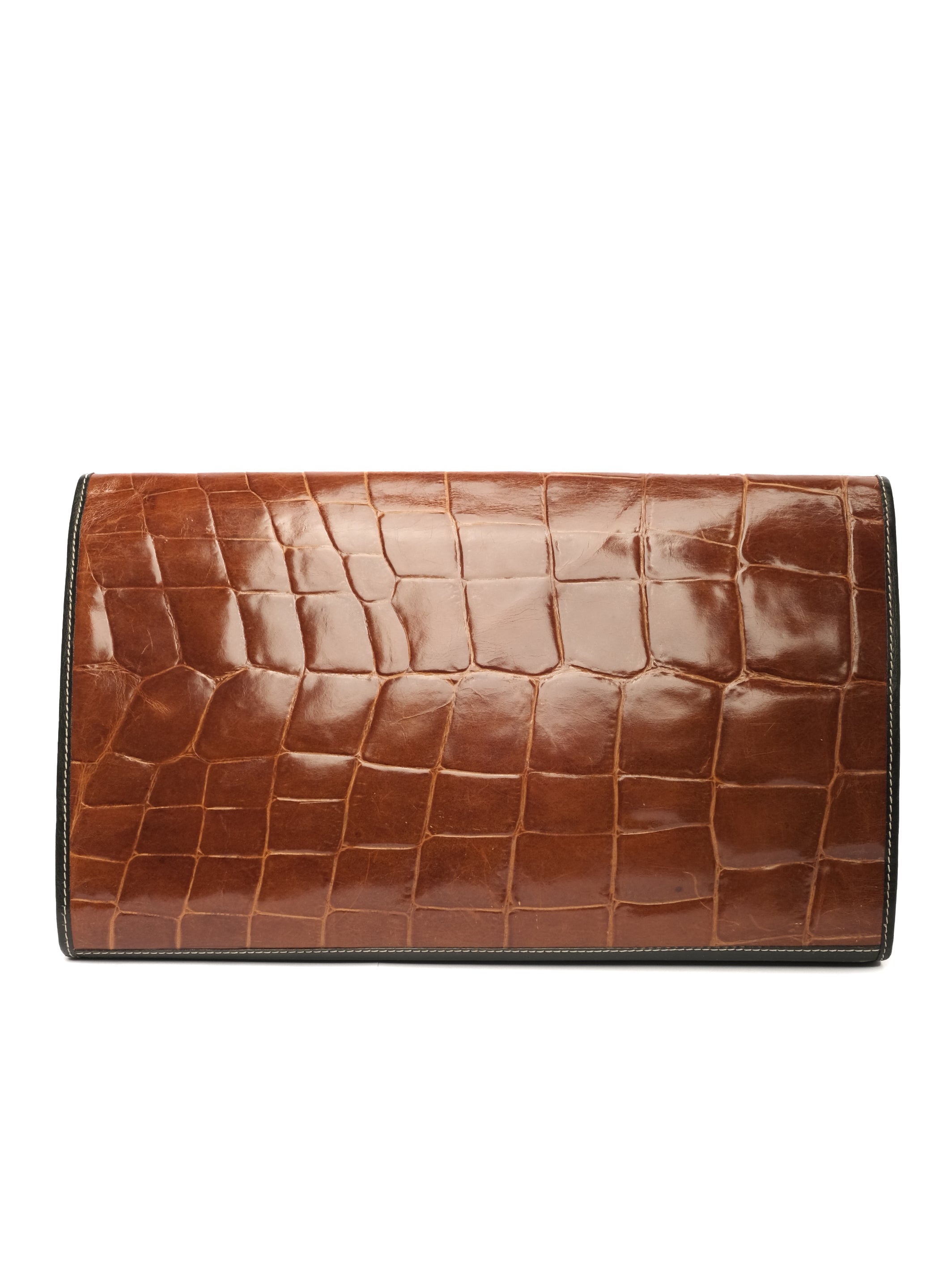 MISSONI  CROC-EMBOSSED CLUTCH BAG
