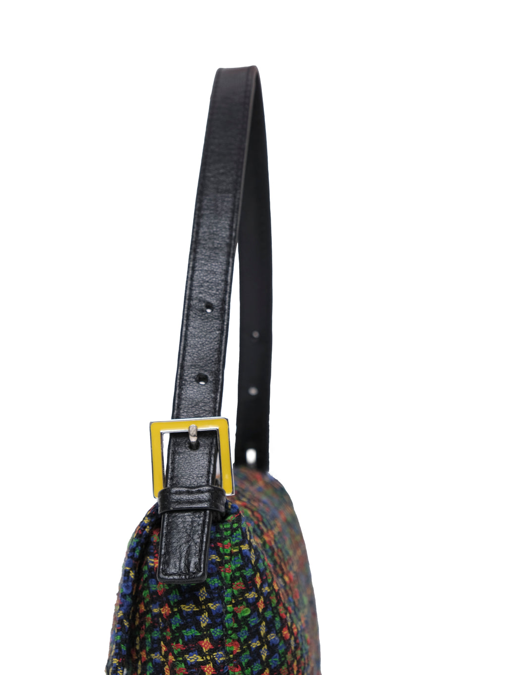 FENDI MULTICOLOR TWEED BAGUETTE BAG