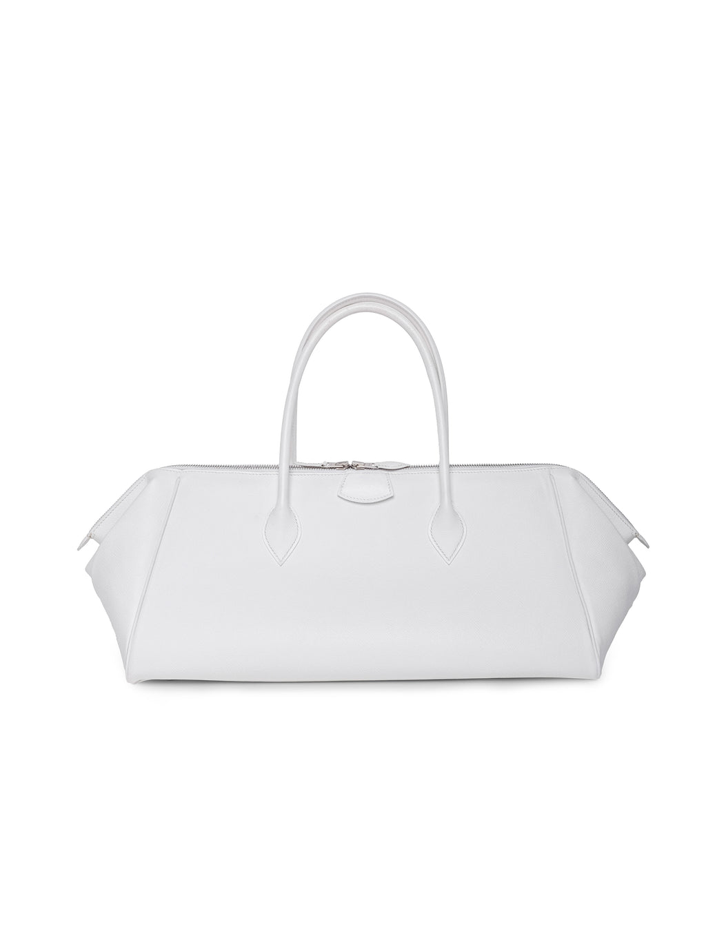 HERMÈS WHITE EPSOM PARIS BOMBAY BAG