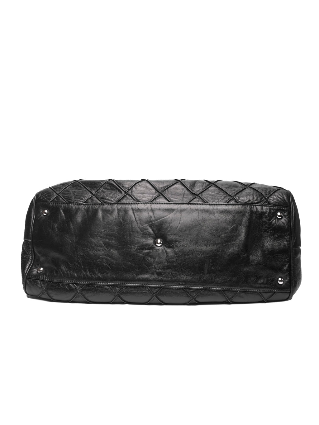 CHANEL QUILTED LEATHER BOWLER BAG