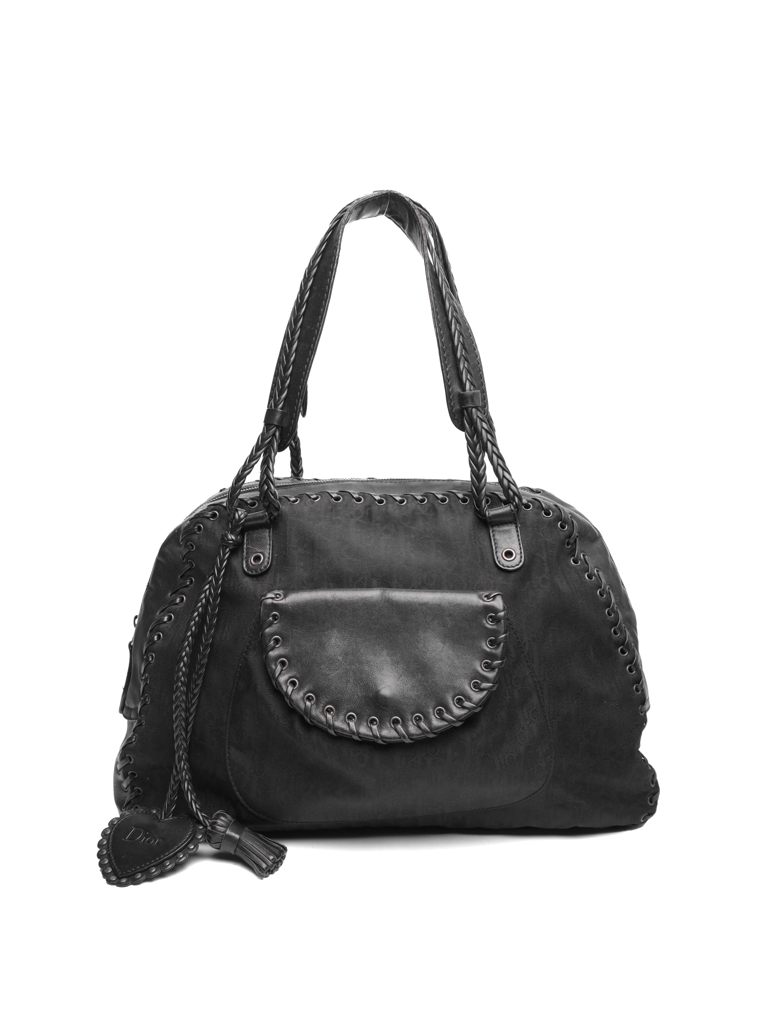 CHRISTIAN DIOR ETHNIC MONOGRAM OBLIO BAG