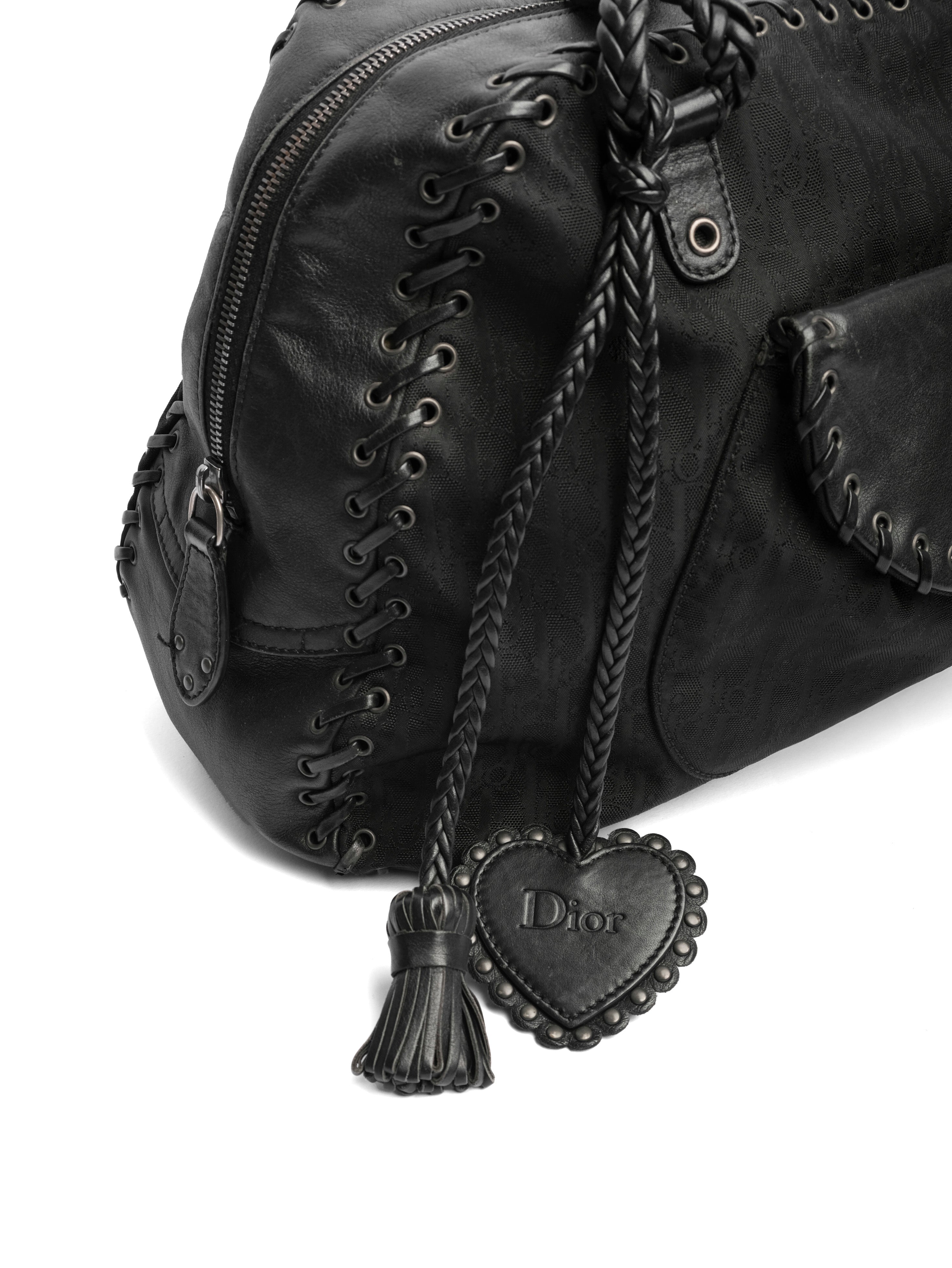 CHRISTIAN DIOR ETHNIC MONOGRAM OBLIO BAG