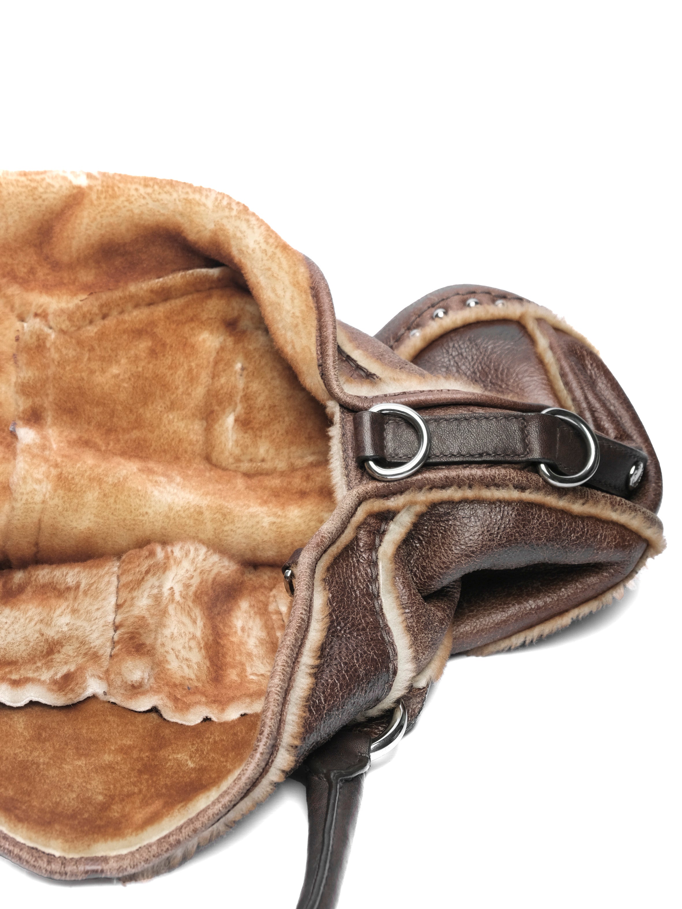PRADA SHEARLING DOME BAG