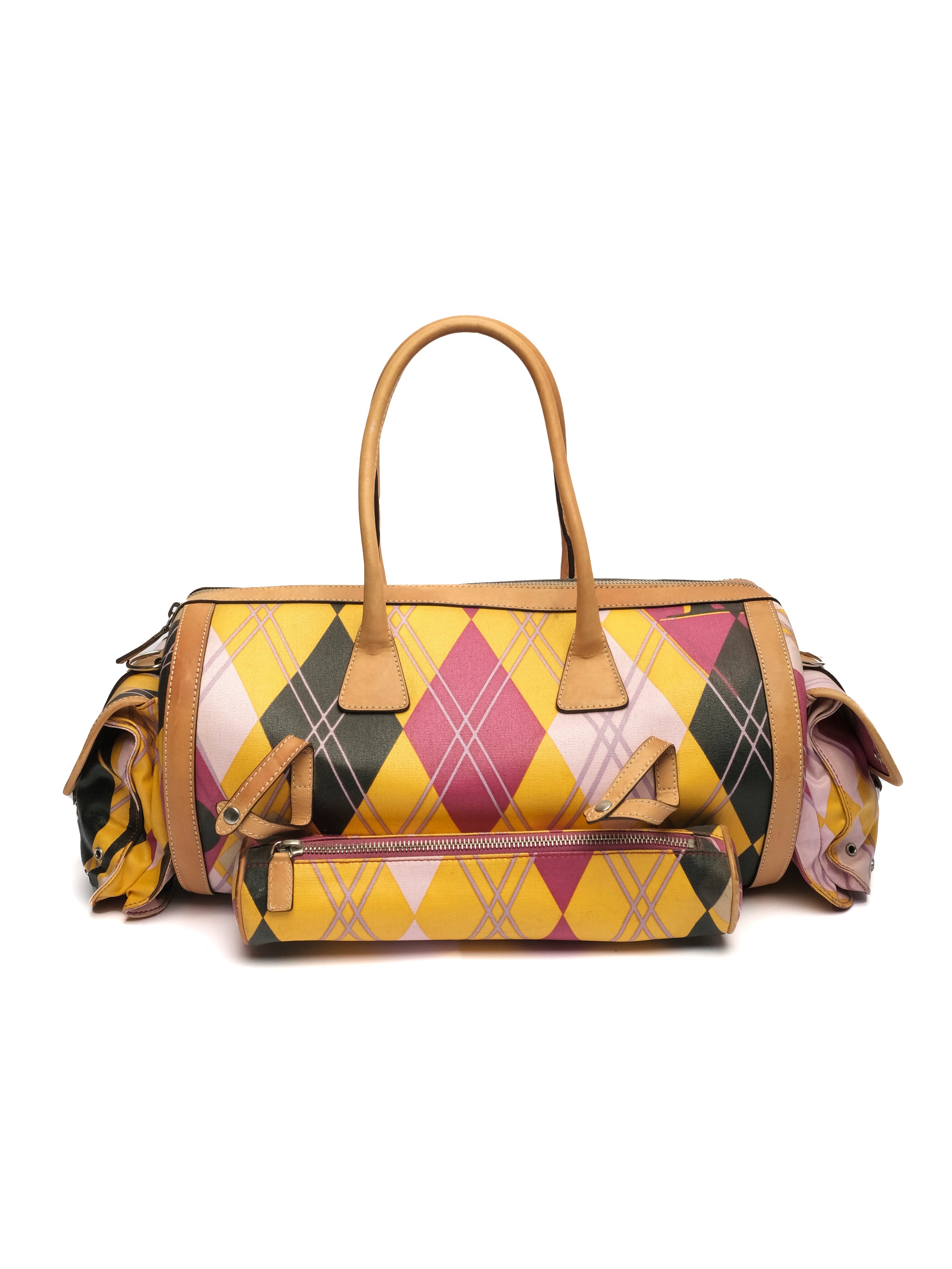 CHRISTIAN DIOR HARLEQUIN BOSTON BOWLING BAG