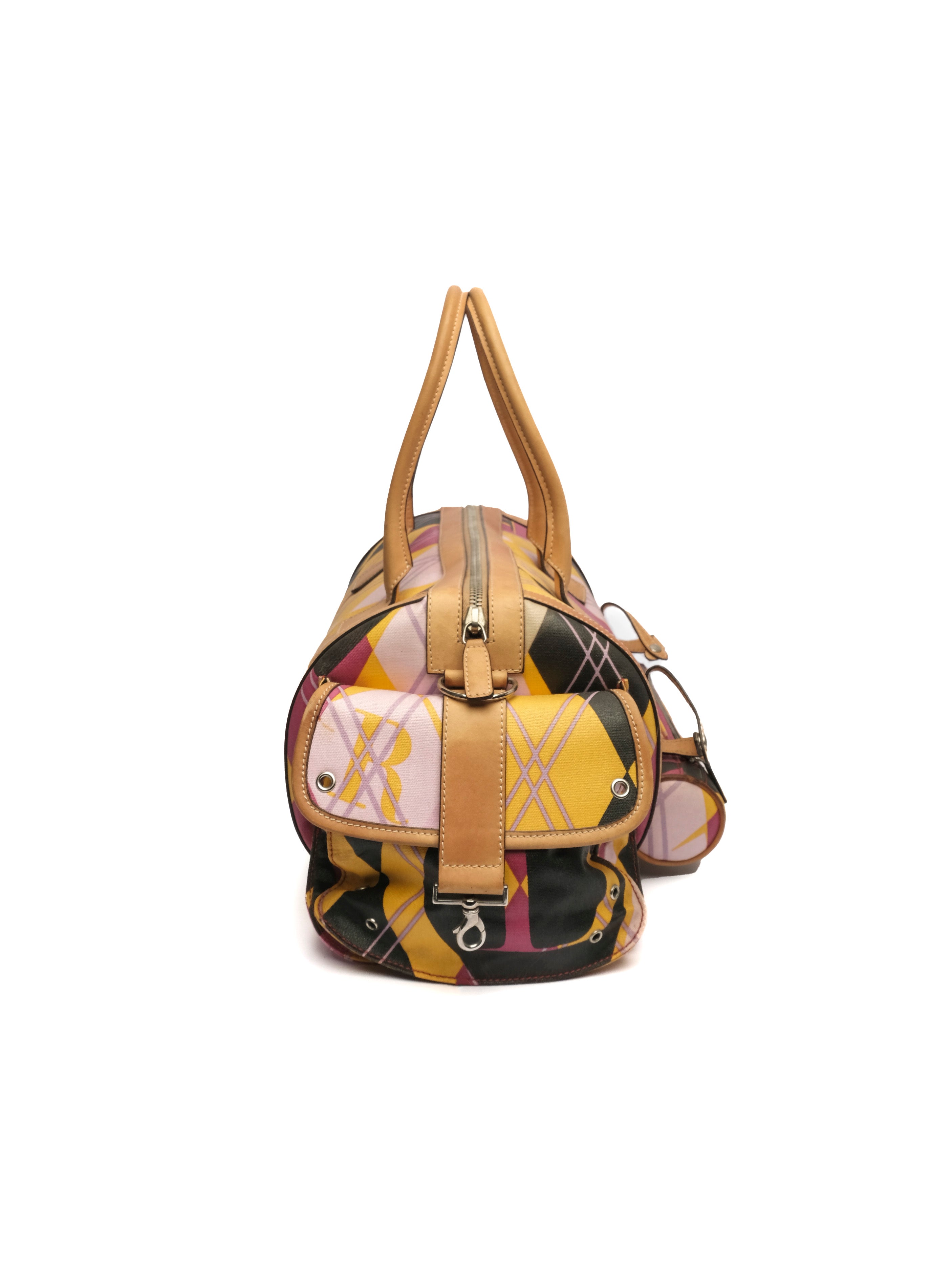 CHRISTIAN DIOR HARLEQUIN BOSTON BOWLING BAG