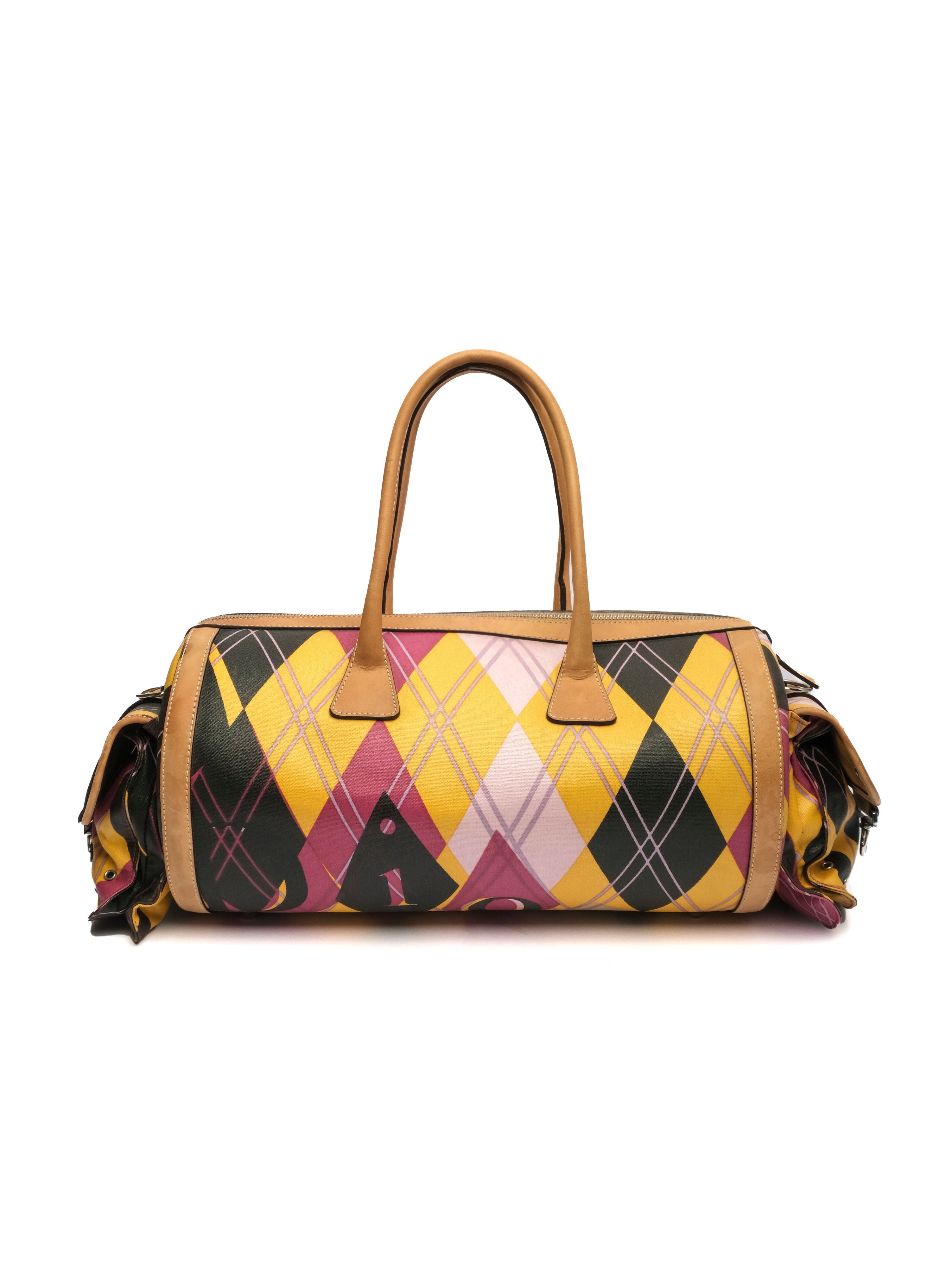 CHRISTIAN DIOR HARLEQUIN BOSTON BOWLING BAG