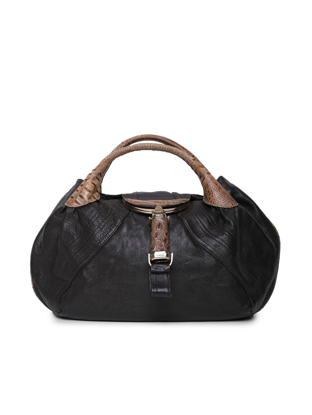 FENDI CROCODILE-TRIM SPY BAG