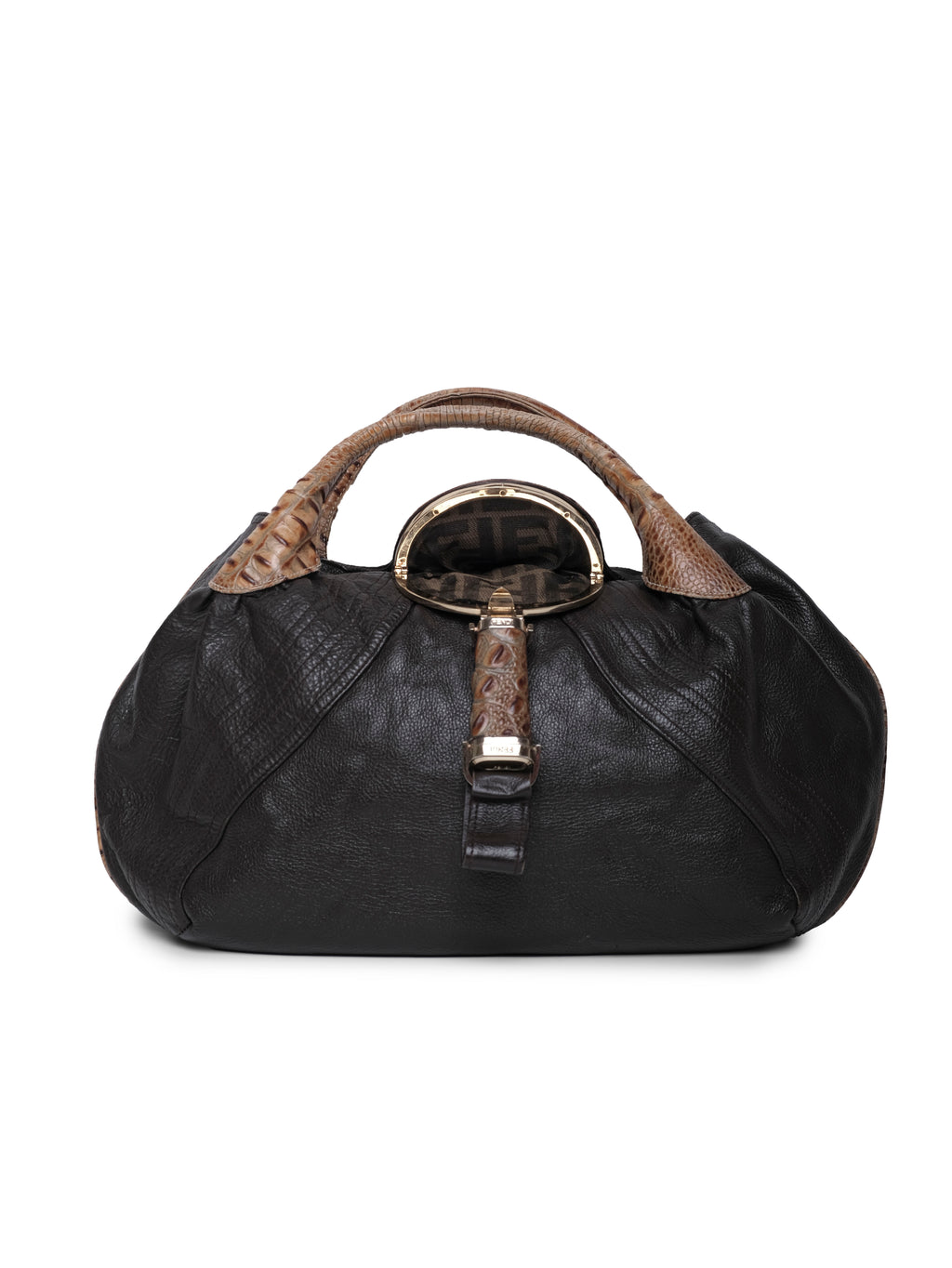 FENDI CROCODILE-TRIM SPY BAG