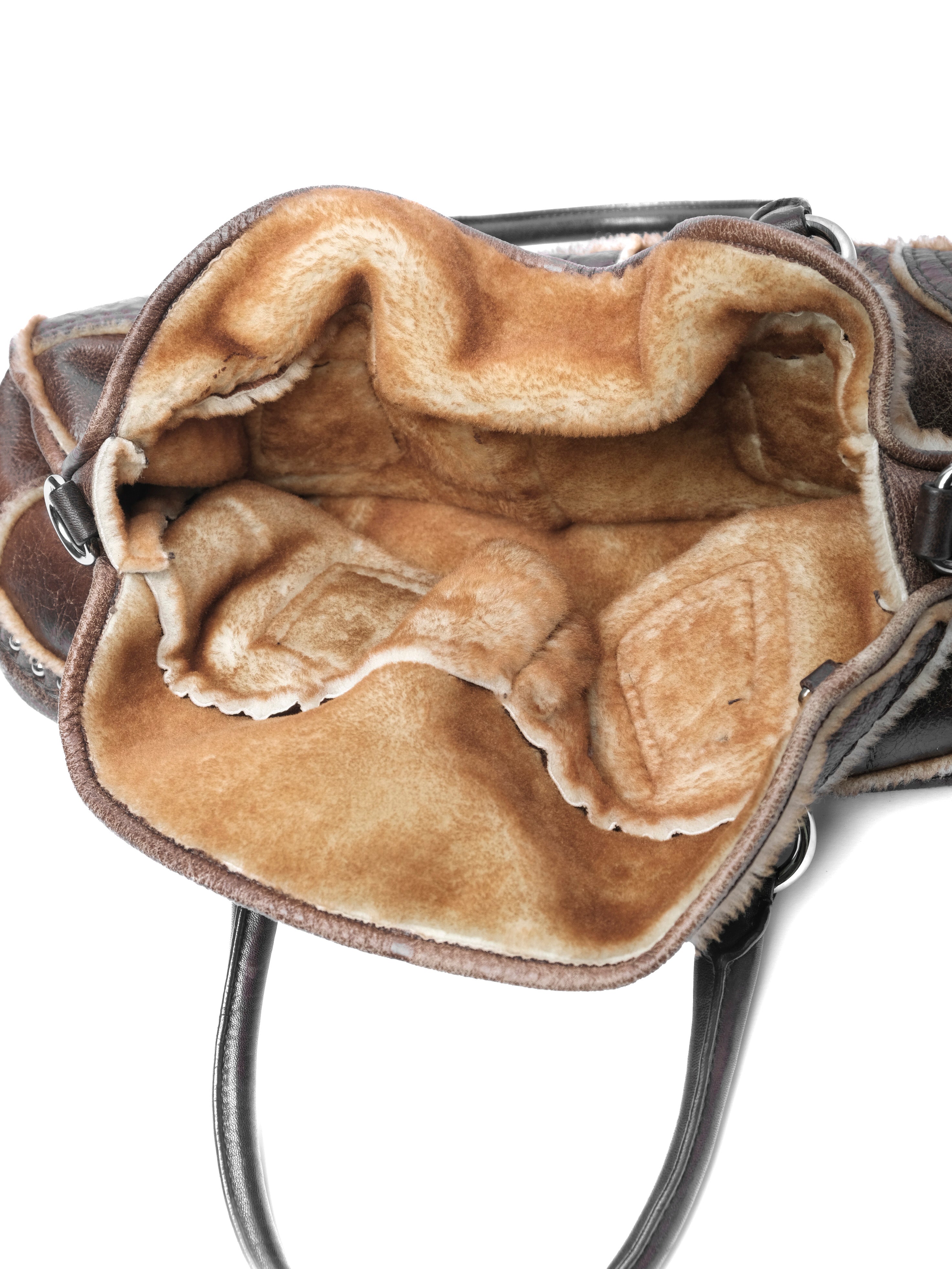PRADA SHEARLING DOME BAG
