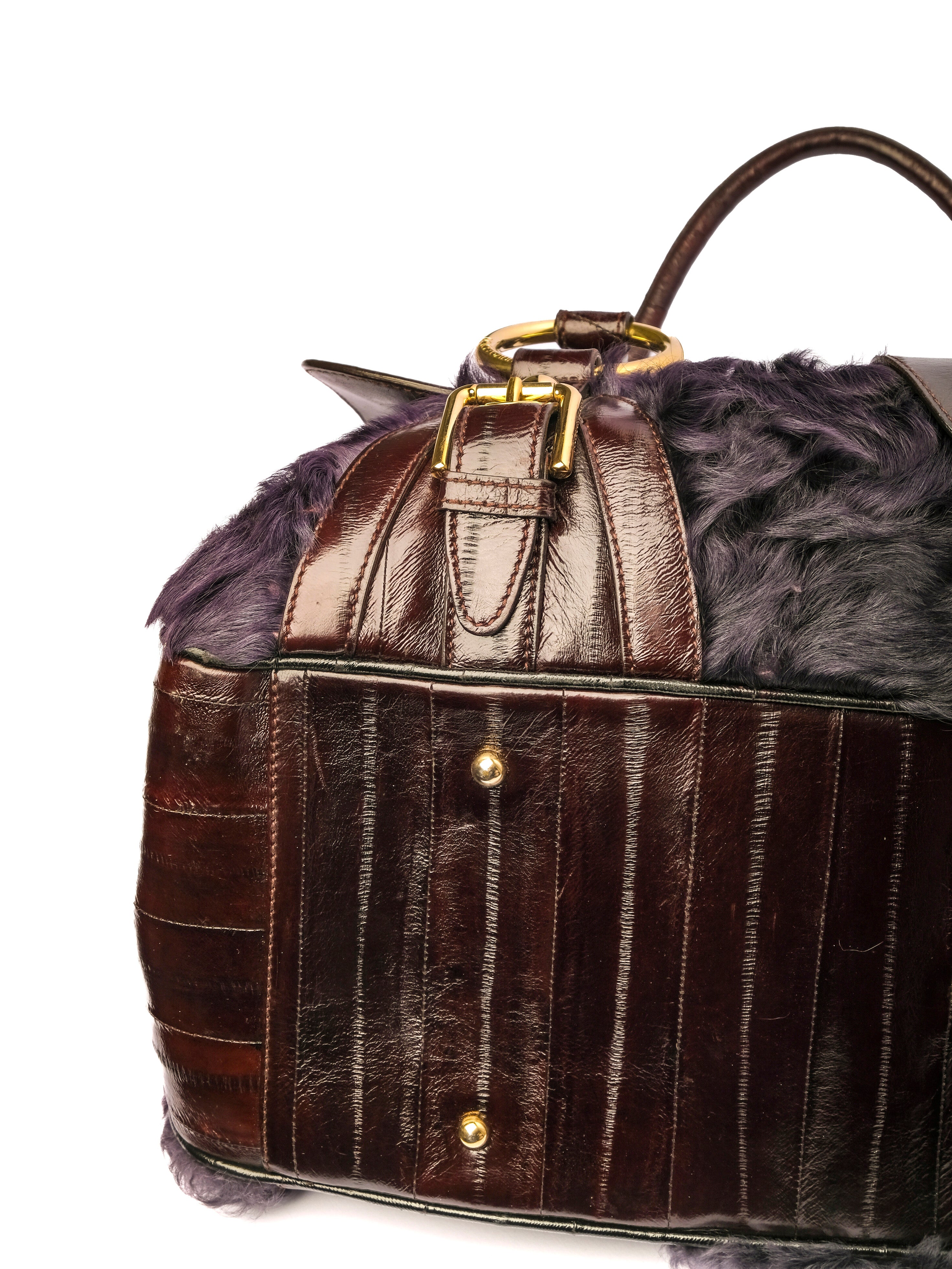 DOLCE & GABBANA BOARDTAIL EEL SKIN BAG