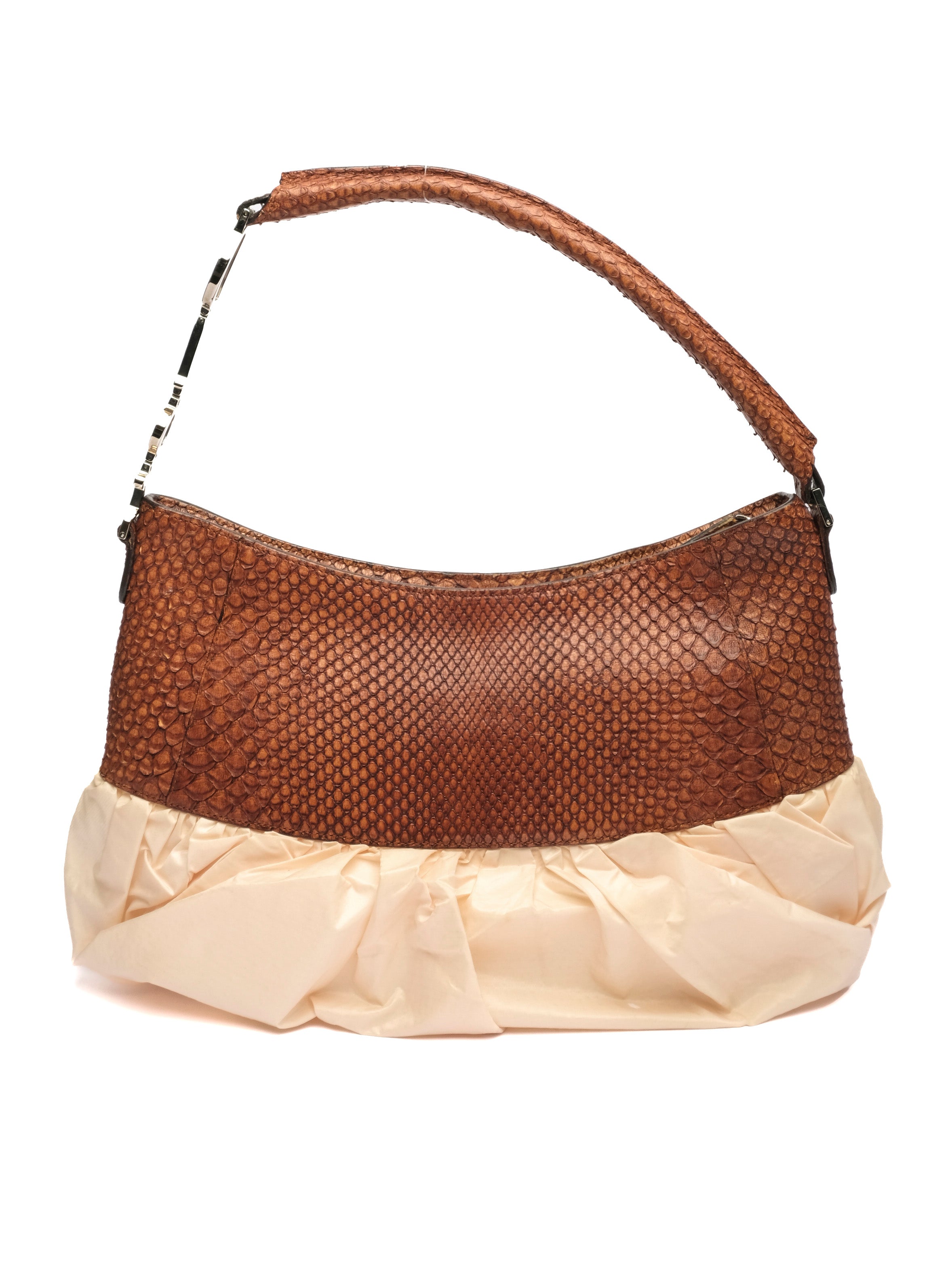 CHRISTIAN DIOR PYTHON BALLET CORSET HOBO BAG