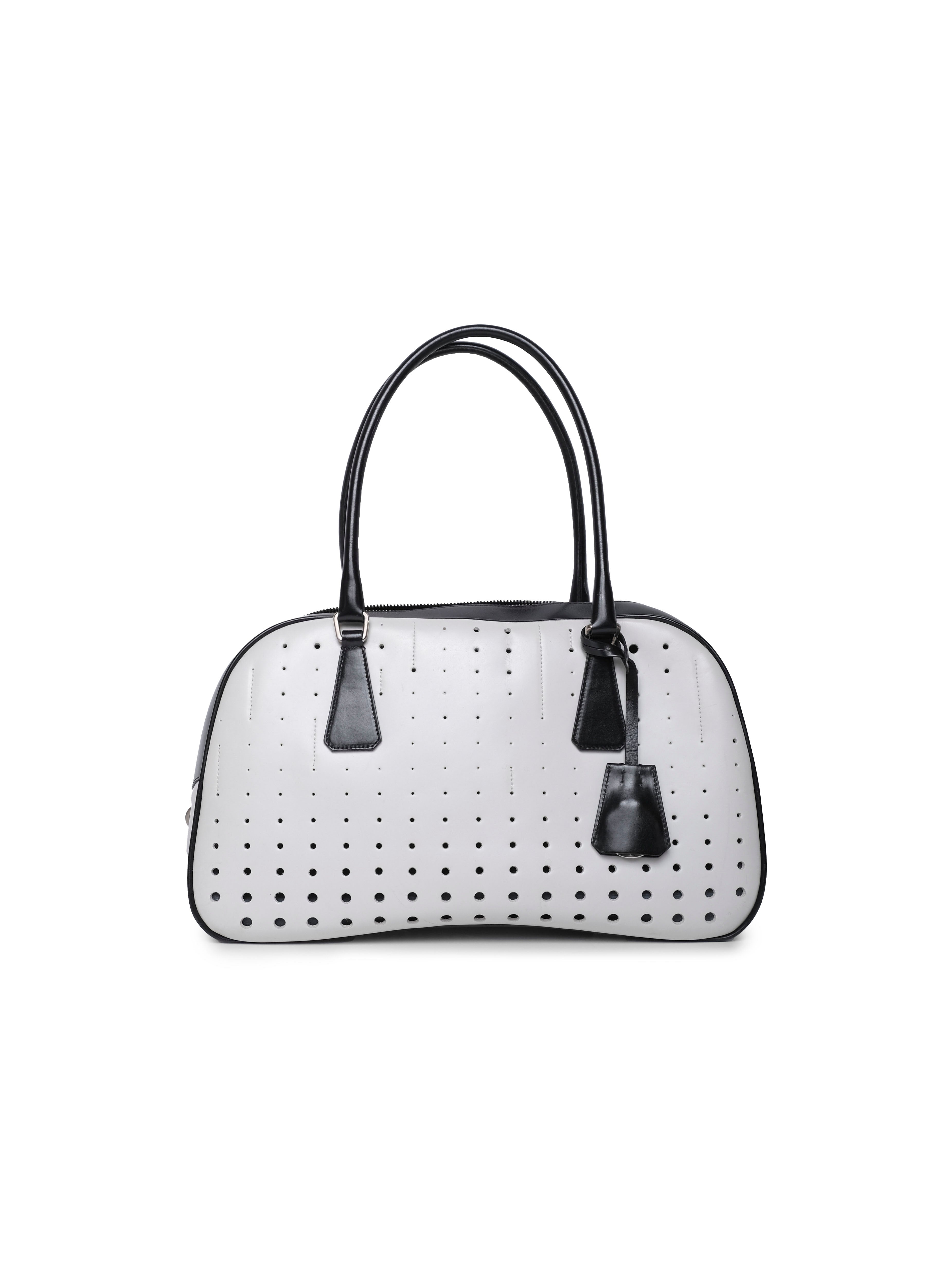 PRADA VITELLO FORI BOWLER BAULETTO BAG