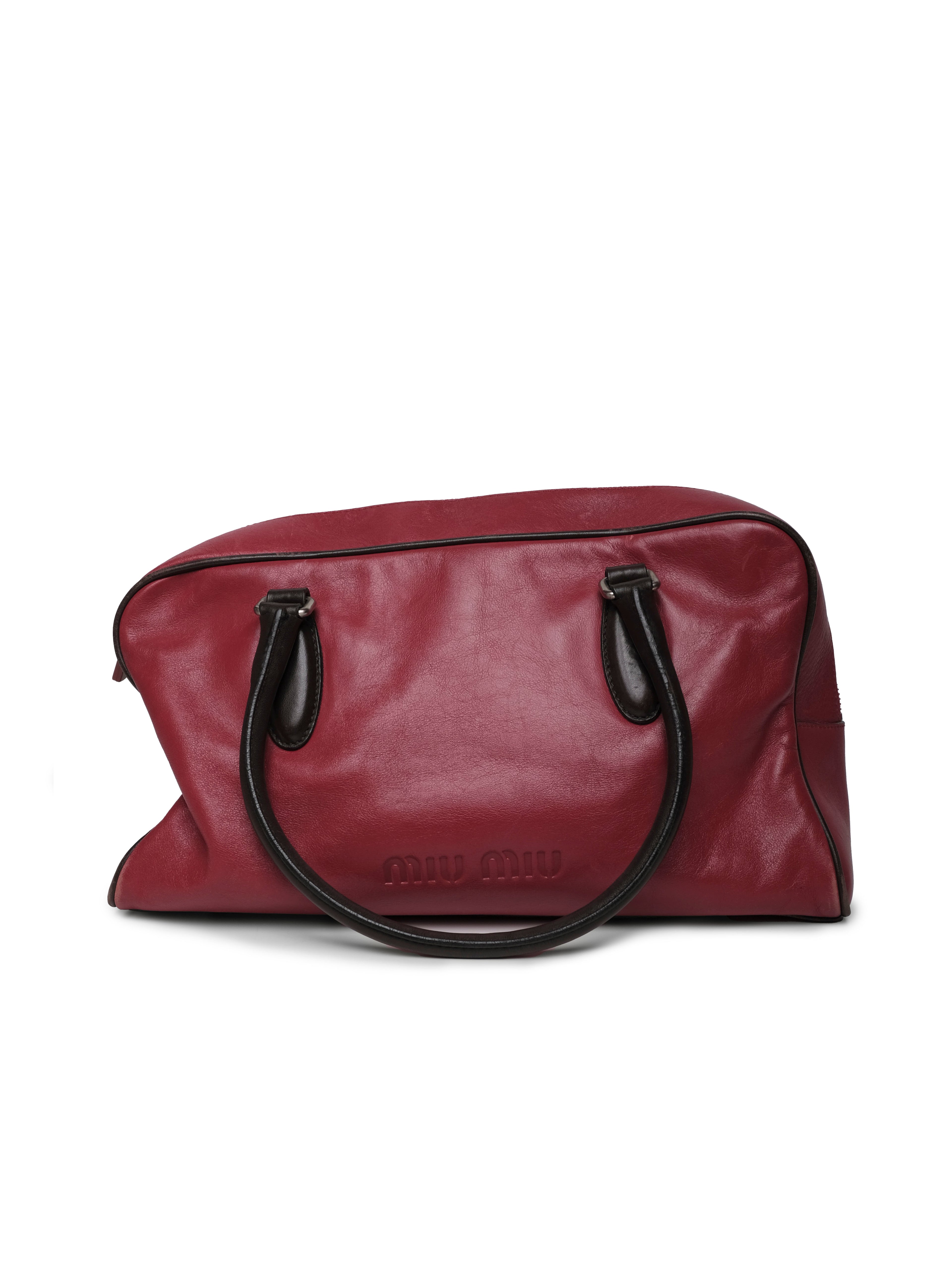 MIU MIU VITELLO BOWLING BAG