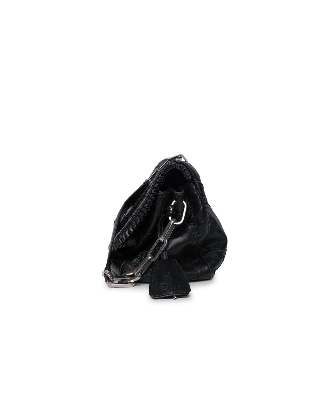CHRISTIAN DIOR  CANNAGE RUFFLE NEW LOCK FLAP BAG
