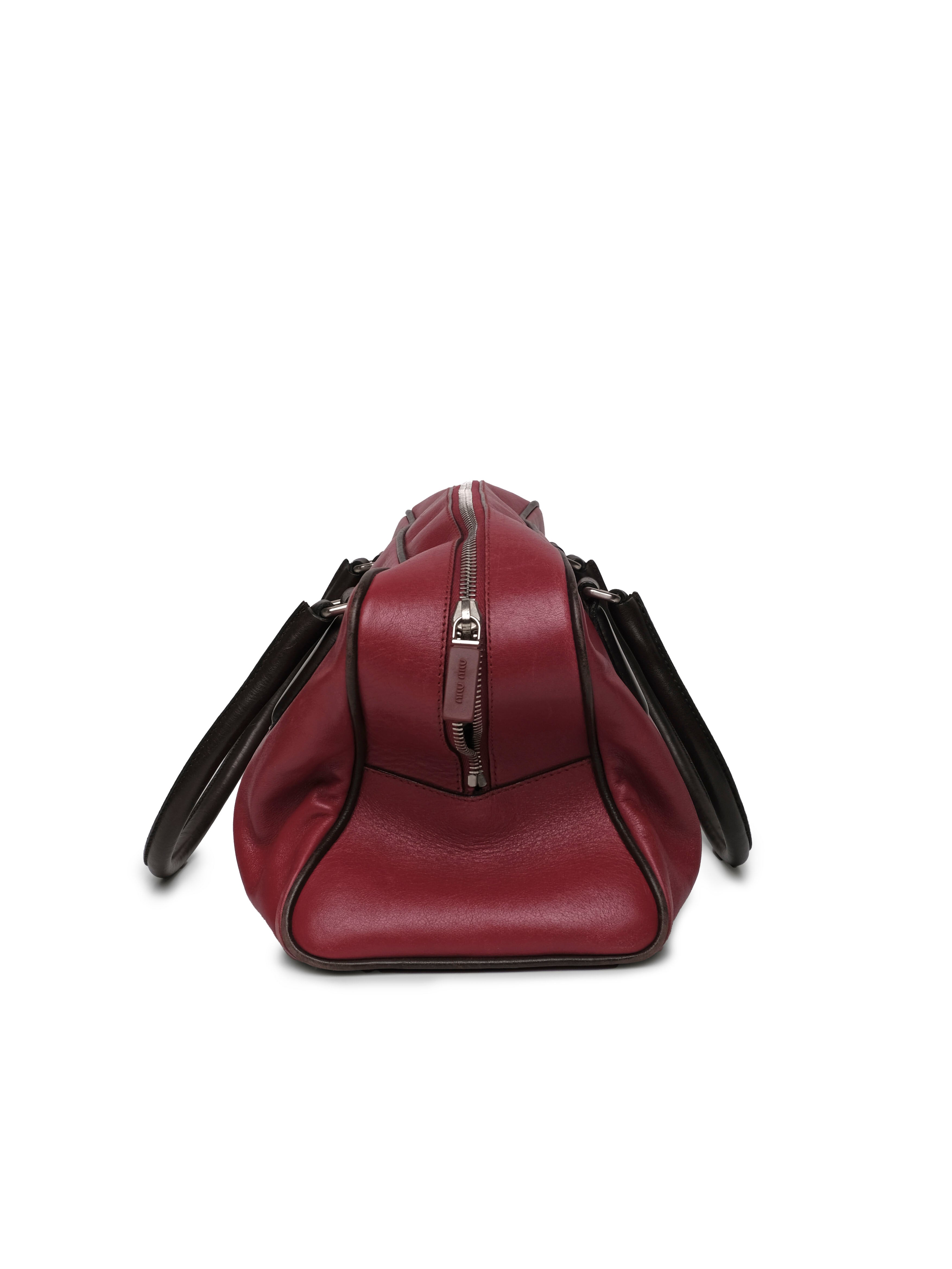 MIU MIU VITELLO BOWLING BAG