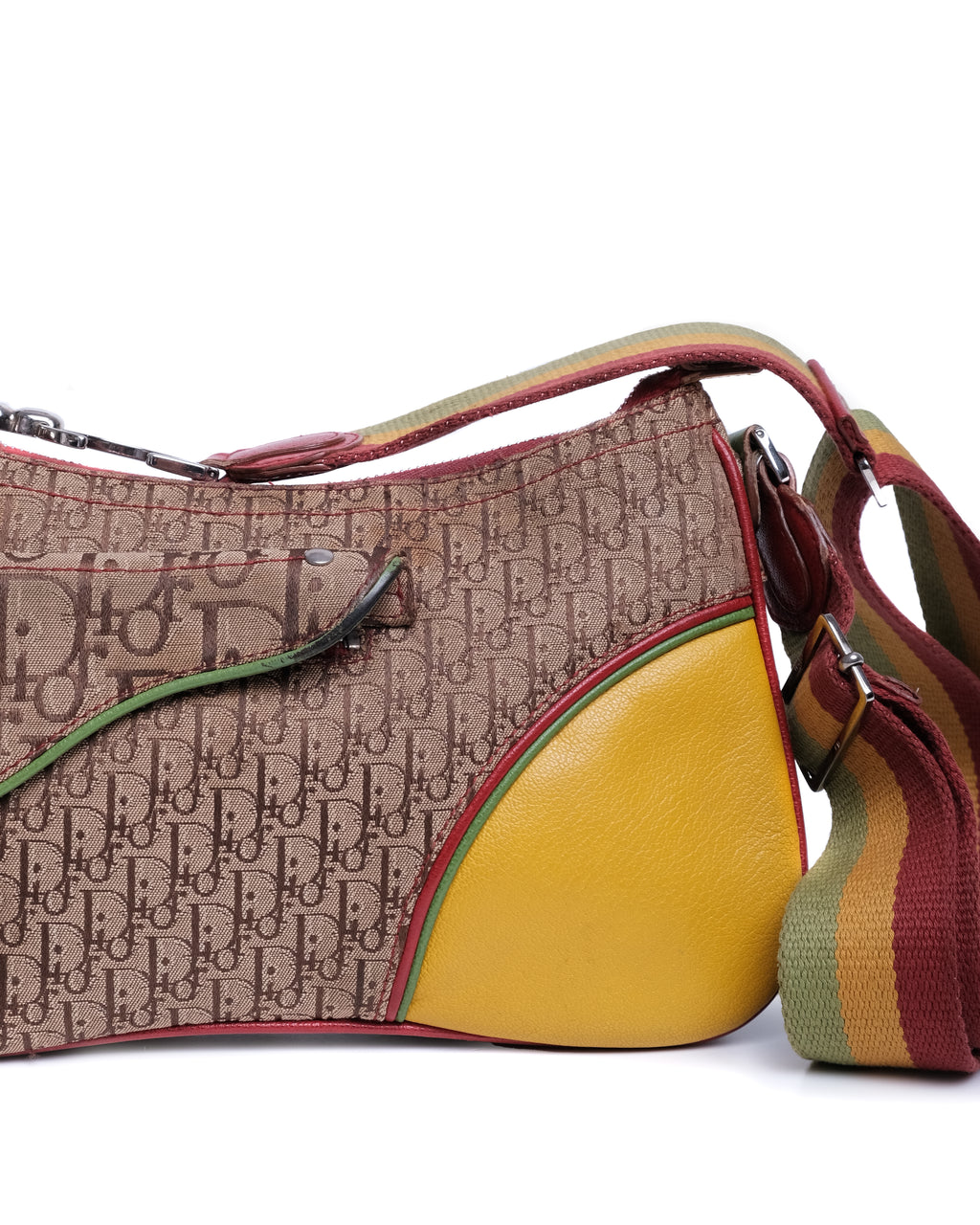CHRISTIAN DIOR RASTA TROTTER DOUBLE SADDLE BAG