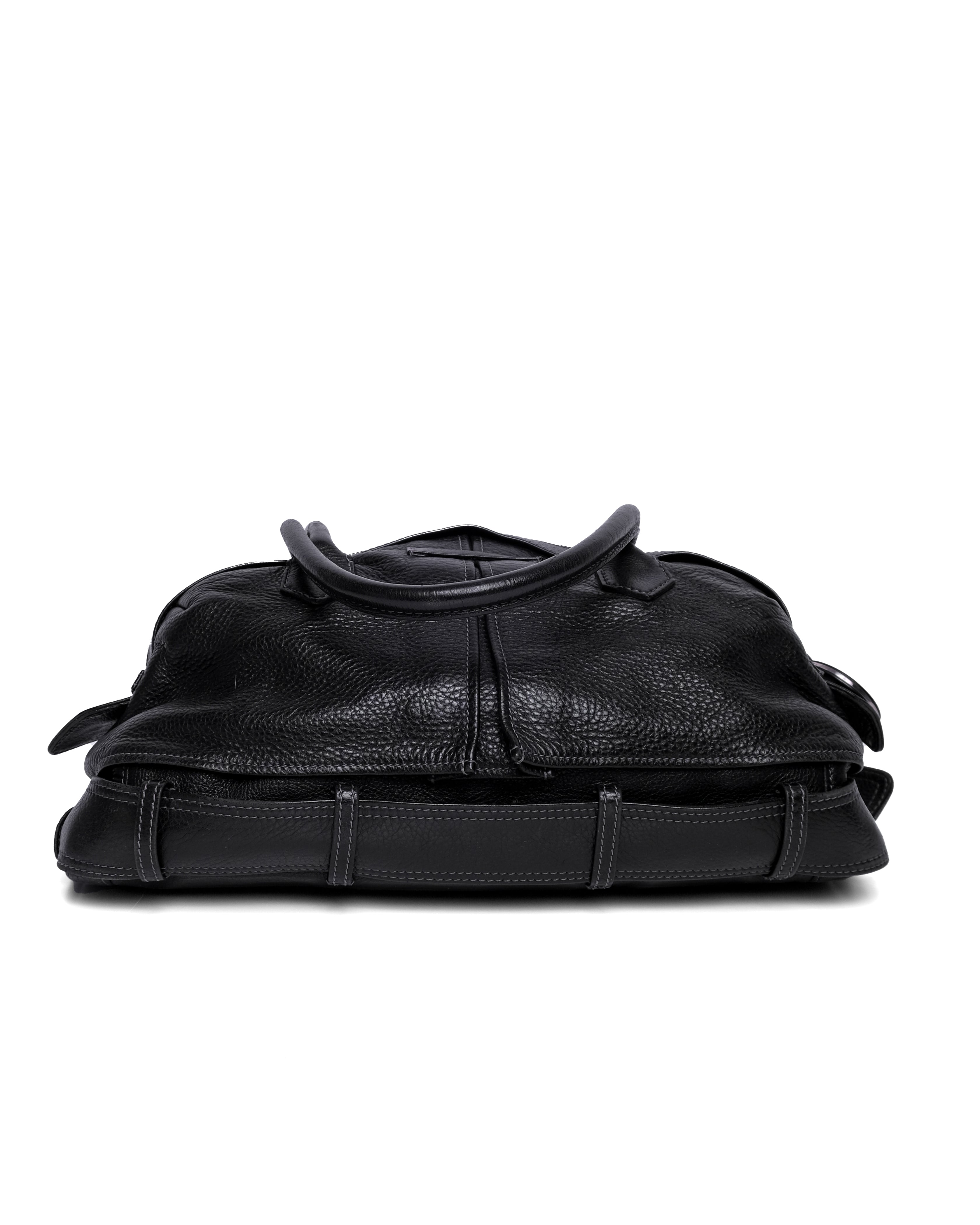【美品】JeanPaulGAULTIER BAG ブラック Jean Paul Gaultier Black Metal Top Handle Bag – Treasures of NYC