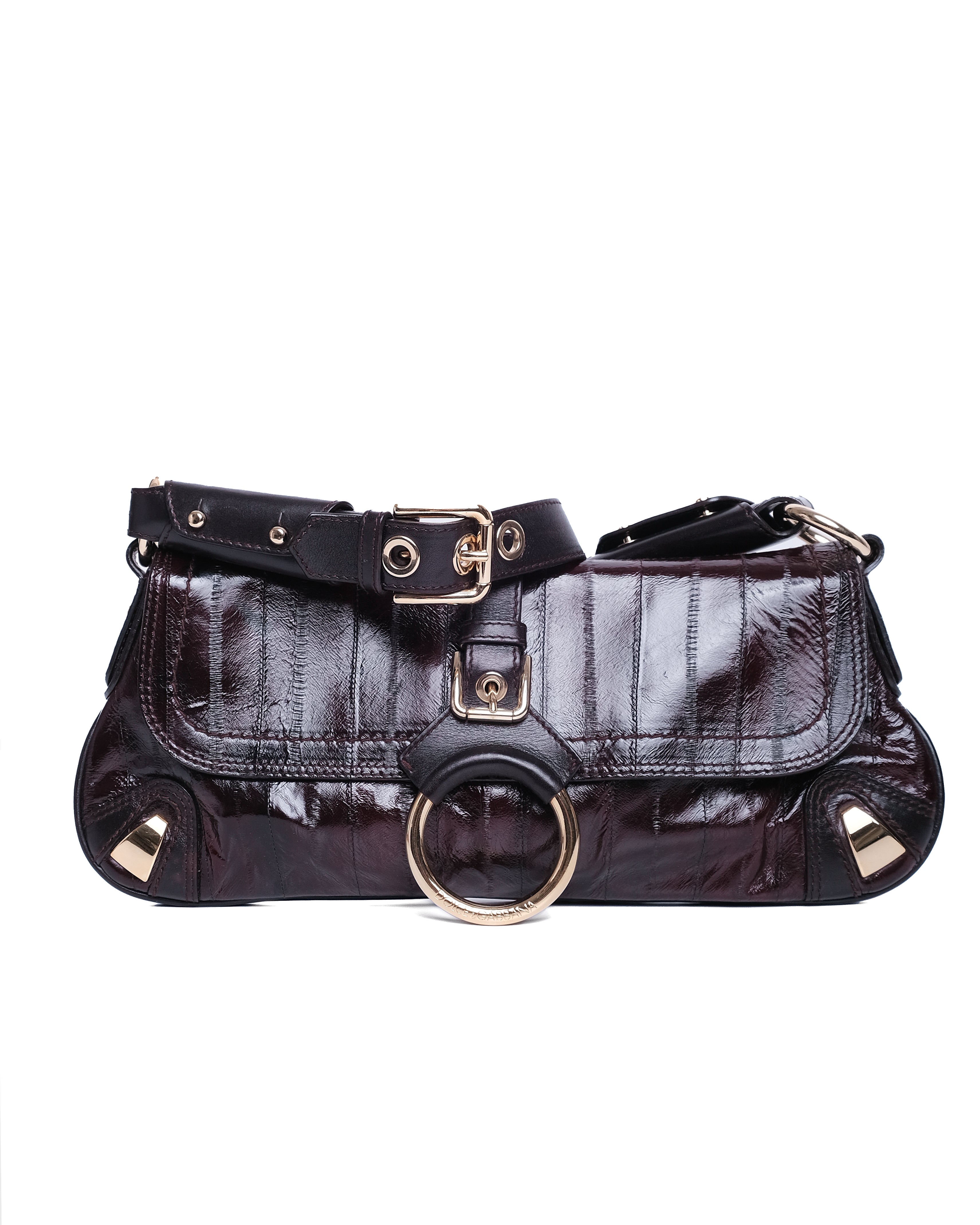 DOLCE & GABBANA EAST-WEST EEL SKIN BAG