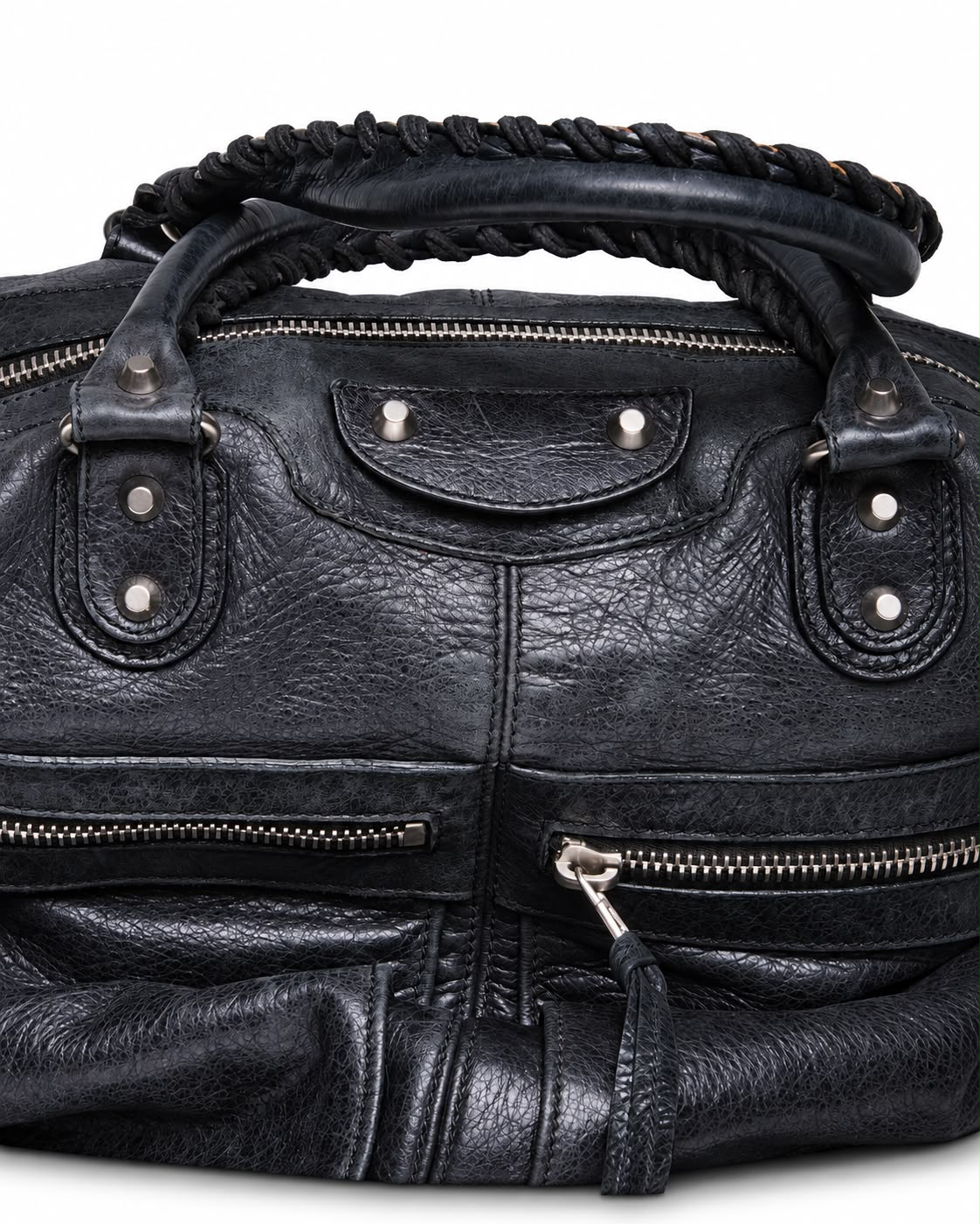 BALENCIAGA LARGE CLASSIC HARDWARE SQUARE TOTE BAG