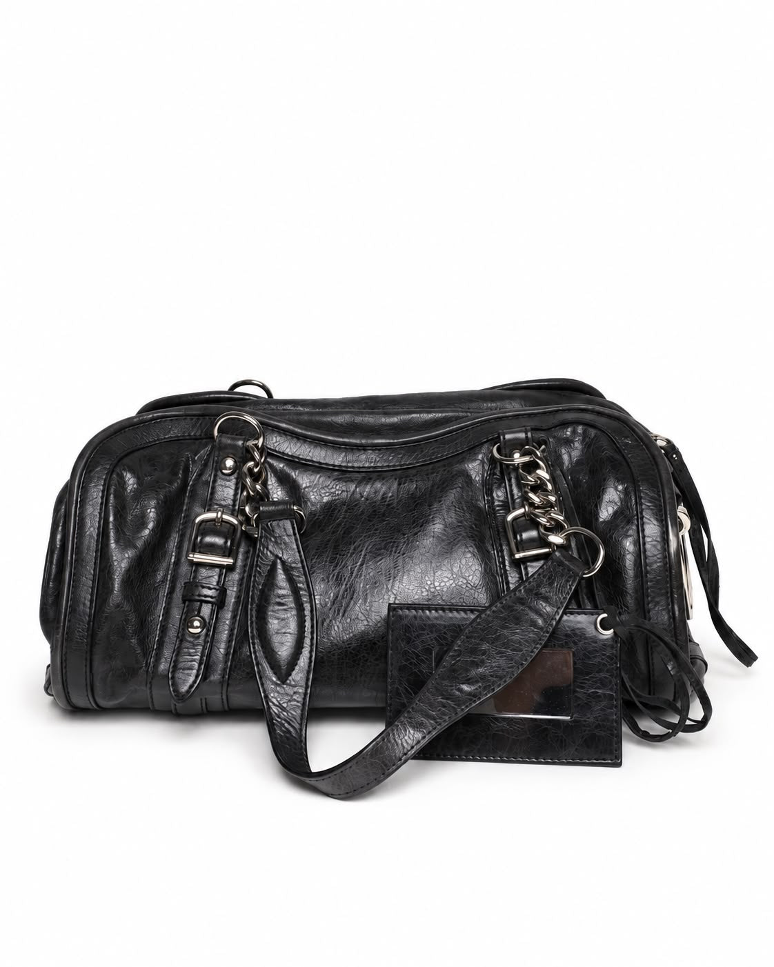 BALENCIAGA LEATHER BARREL BAG
